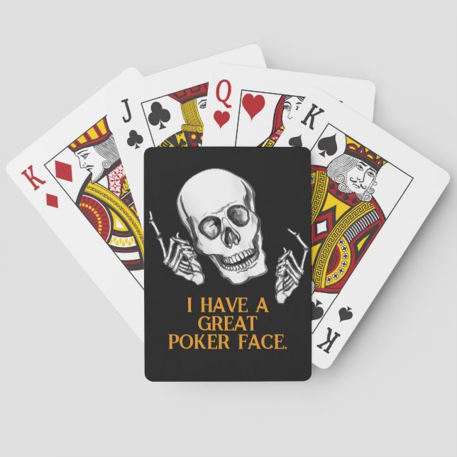Baraja De Cartas Boo Happy Halloween Funny Skull bromeando (Reverso)