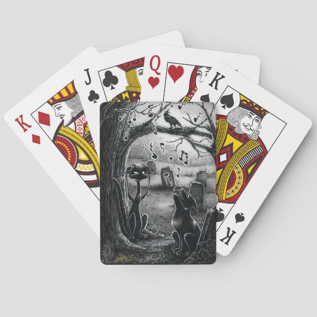 Baraja De Cartas Boo Kitty, tarjetas de juego para críticos de la m (Reverso)