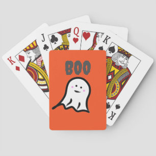 Baraja De Cartas ¡Boo! Rubefacción Ghost Cute Halloween