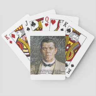 Baraja De Cartas Booker T Washington y cita de éxito