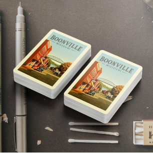 Baraja De Cartas Boonville Missouri Antiguo