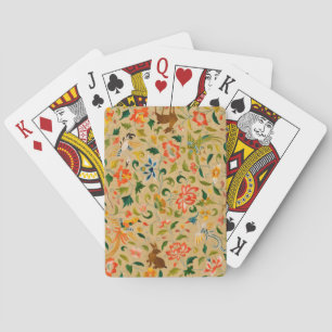 Baraja De Cartas Bordado de Animales con Crewel Vintage: Tapiz Anti