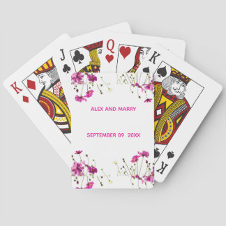 Baraja De Cartas Borde de jardín de flores silvestres modernas