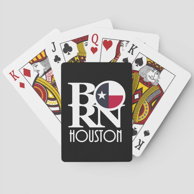 Baraja De Cartas BORN Houston Texas (Reverso)