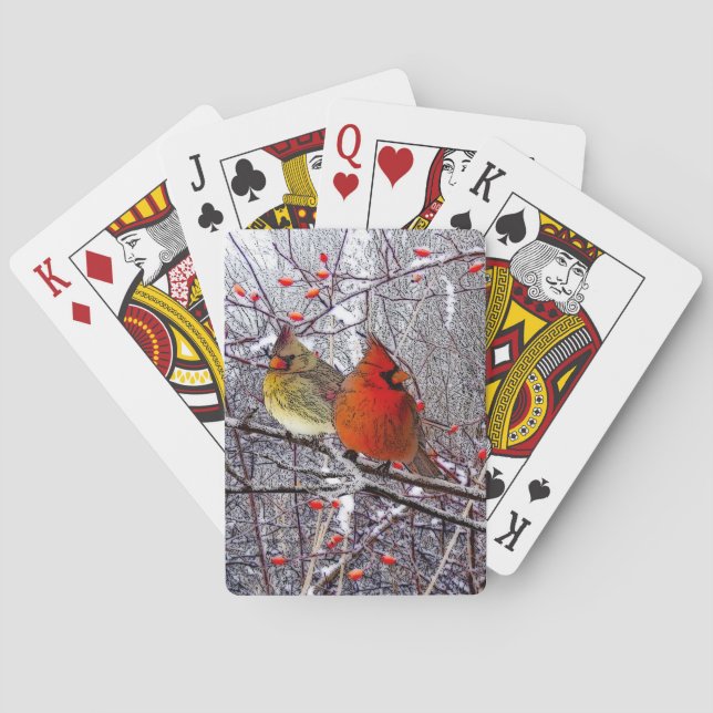 Baraja De Cartas Bosque cardinal (Reverso)