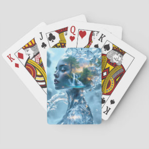 Baraja De Cartas Bosque Chica de hielo suave