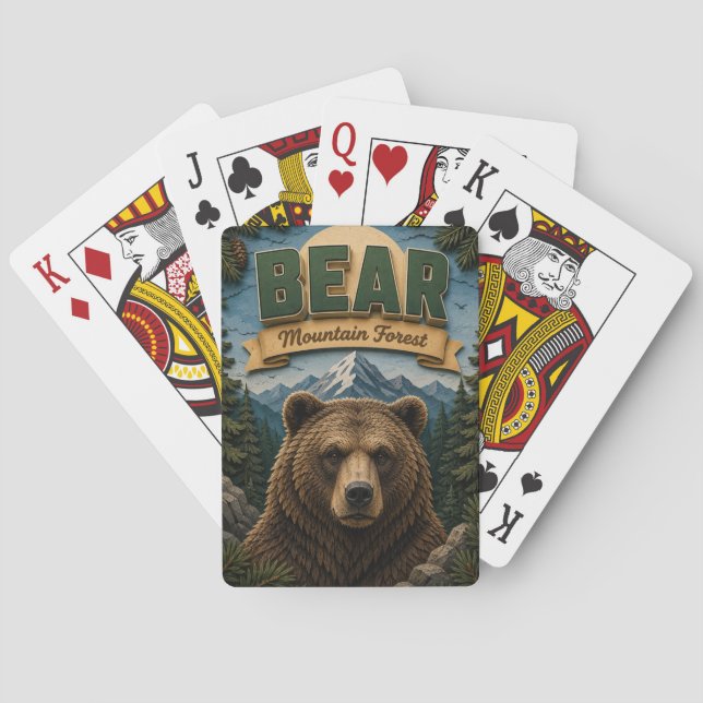 Baraja De Cartas Bosque de Bear Mountain POPCUT (Reverso)