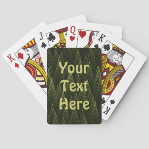 Baraja De Cartas Bosque de Conifer Fractal