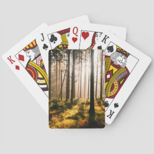 Baraja De Cartas Bosque de la caída con Sunrays