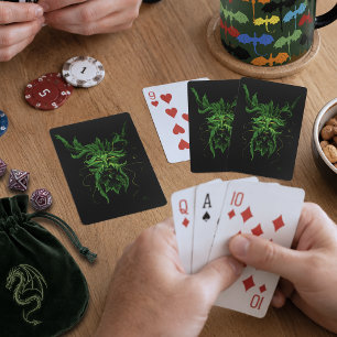 Baraja De Cartas Bosque Encantador Dríade Mujer Mariposa Fantasía