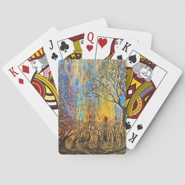 Baraja De Cartas Bosque místico (Reverso)