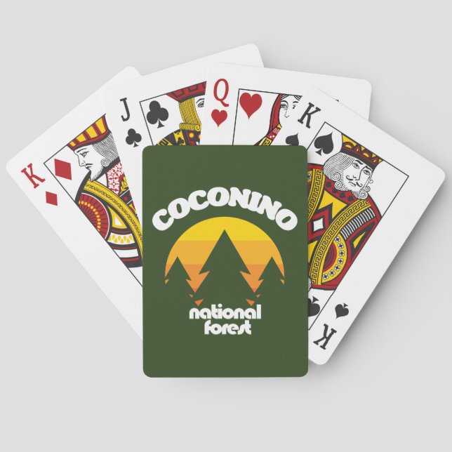 Baraja De Cartas Bosque nacional de Coconino (Reverso)
