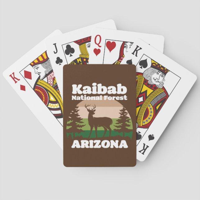 Baraja De Cartas Bosque Nacional de Kaibab, Arizona (Reverso)