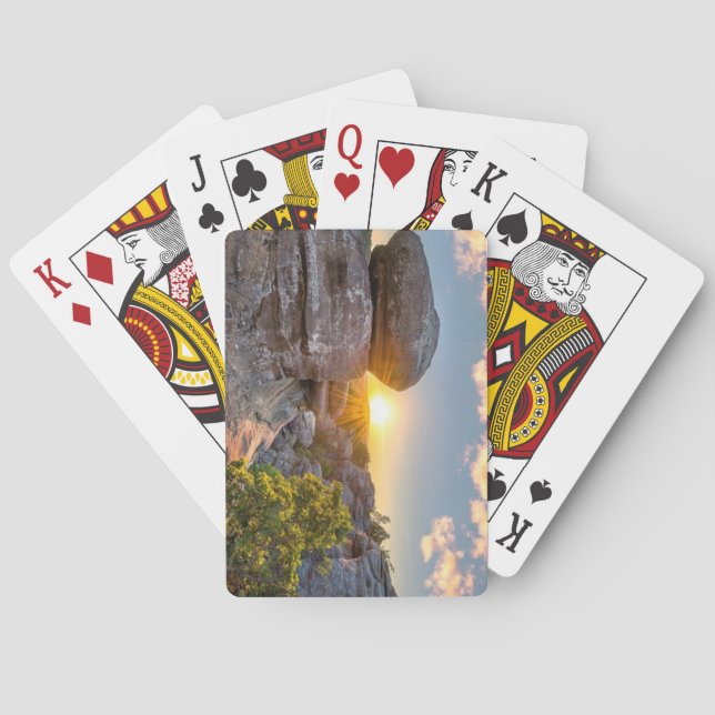 Baraja De Cartas Bosque nacional de Shawnee (Reverso)