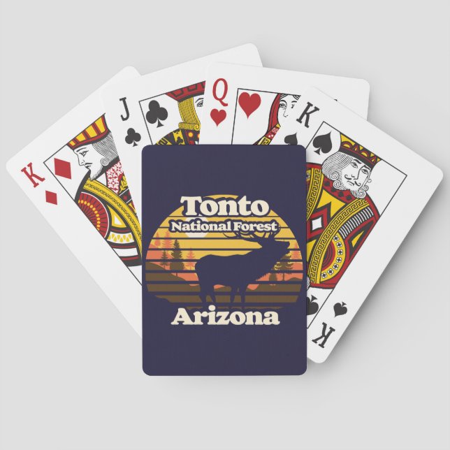 Baraja De Cartas Bosque Nacional de Tonto Arizona (Reverso)