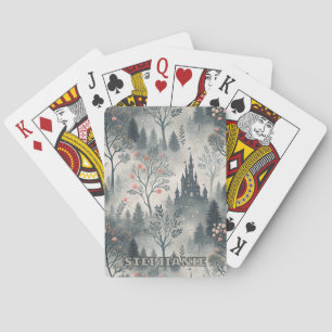 Baraja De Cartas Bosque nigeriano encantado con Castillo Oscuro - É