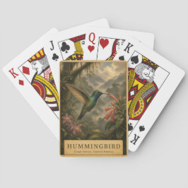 Baraja De Cartas Bosque Nuboso de Colibrí VINTAGE