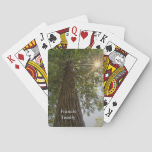 Baraja De Cartas Bosque Pacífico Con Foto De La Naturaleza De Luz D