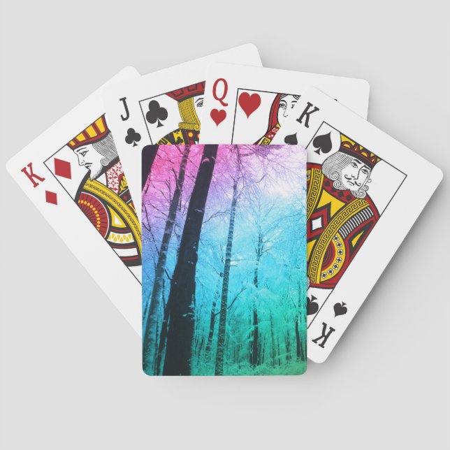Baraja De Cartas Bosque Pastel (Reverso)