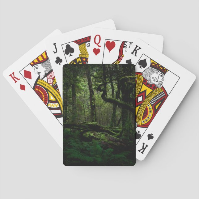 Baraja De Cartas Bosques | Routeburn Track Fiordland Parque naciona (Reverso)