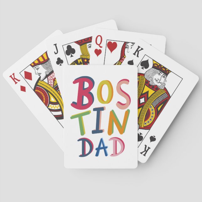 Baraja De Cartas Bostin Dad Black Country (Reverso)