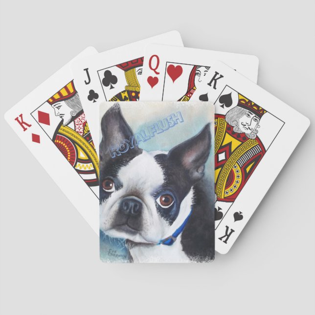 BARAJA DE CARTAS BOSTON BLANCO Y NEGRO TERRIER (Reverso)