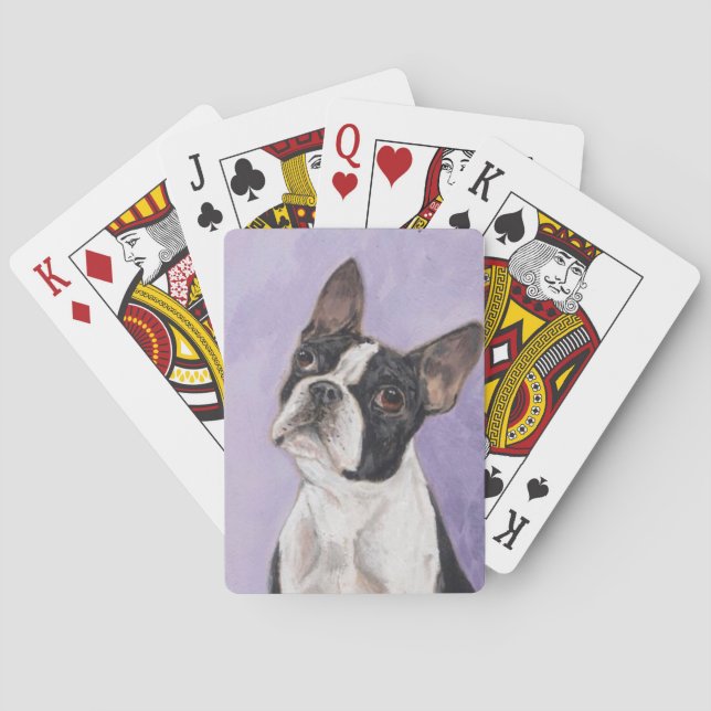 Baraja De Cartas Boston bull terrier (Reverso)