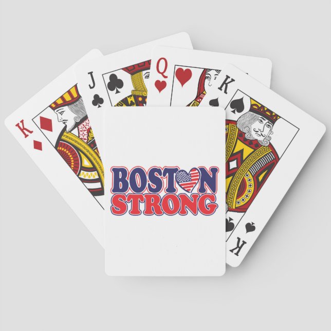 Baraja De Cartas Boston Strong (Reverso)