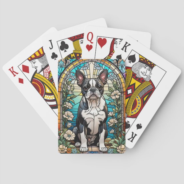 Baraja De Cartas Boston Terrier (Reverso)