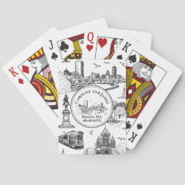 Baraja De Cartas Boston Toile (Ed. Aniversario) Negro/Blanco