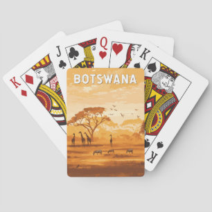 Baraja De Cartas Bostwana Ilustracion Viaje de arte