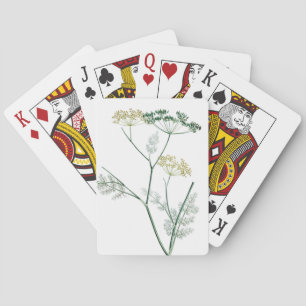 Baraja De Cartas Botánica verde suave IV