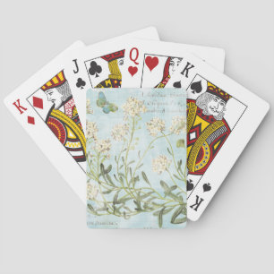 Baraja De Cartas Botánico azul