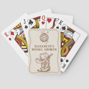 Baraja De Cartas Botas vaqueras occidentales de vaquera marrones di