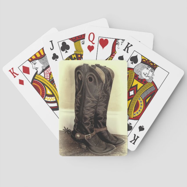 Baraja De Cartas Botas viejas jubiladas (Reverso)