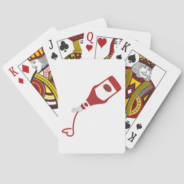 Baraja De Cartas Botella Ketchup (Reverso)