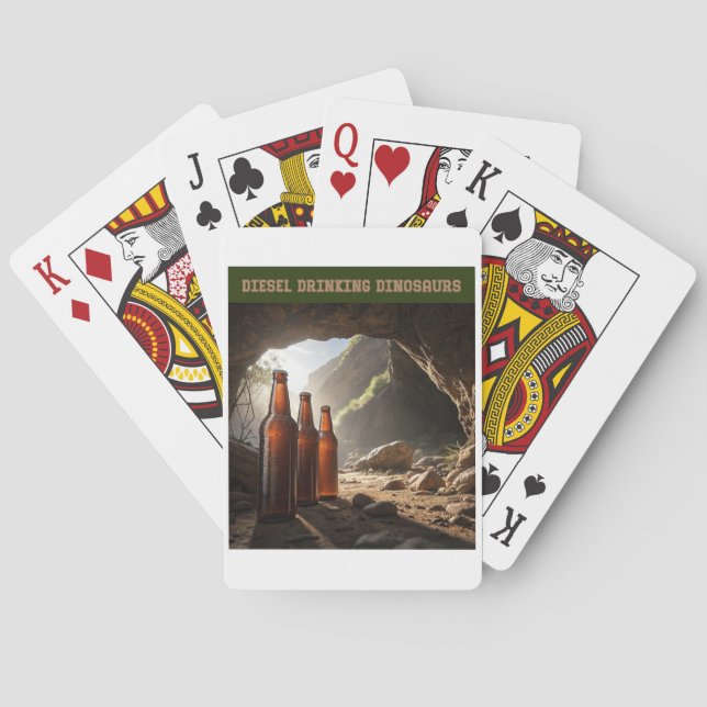 Baraja De Cartas Bottles Beside A Cave (Reverso)