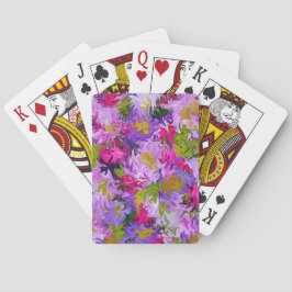 Baraja De Cartas Bouquet de colores Floral Abstract Art Design