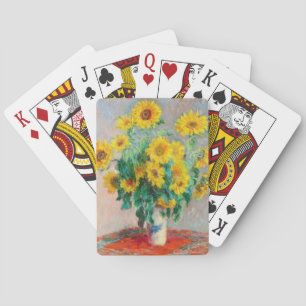 Baraja De Cartas Bouquet de los girasoles Claude Monet