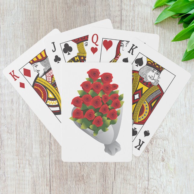 Baraja De Cartas Bouquet De Rosas Rojas (Subido por el creador)