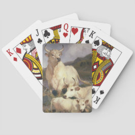 Baraja De Cartas Bovino salvaje de Chillingham (vacas)