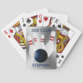 Baraja De Cartas Bowling 300 Club personalizado