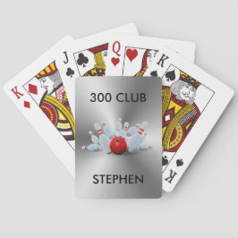 Baraja De Cartas Bowling 300 Club personalizado