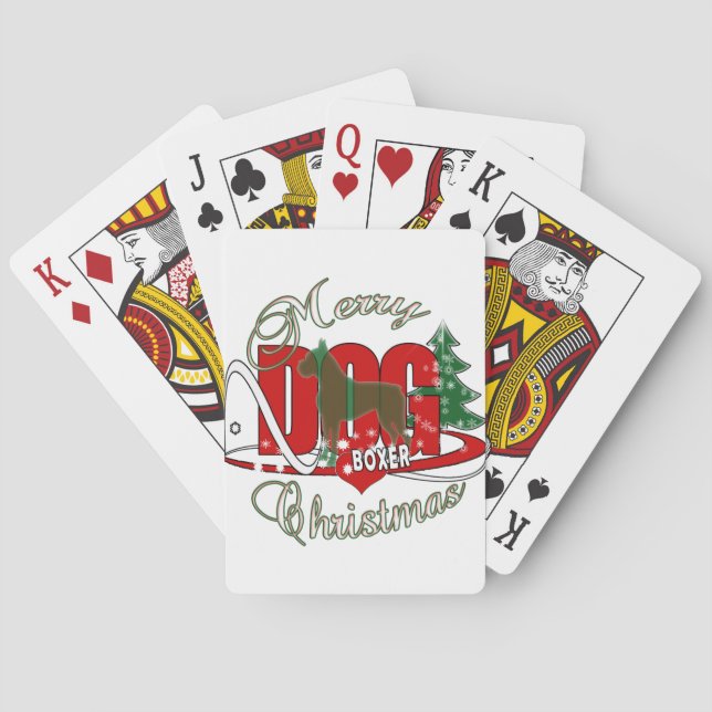 BARAJA DE CARTAS BOXER NAVIDADES DOG (Reverso)