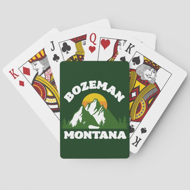 Baraja De Cartas Bozeman, Montana (Reverso)