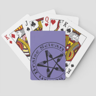 Baraja De Cartas Braise Seitan Vegan Pentagram (versión oscura)