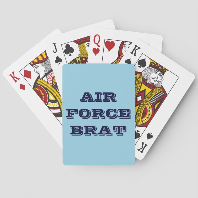 Baraja De Cartas Brat de la Fuerza Aérea (Reverso)