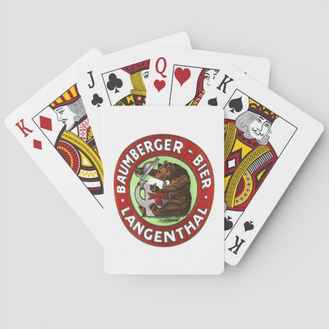 Baraja De Cartas Brauerei Baumberger Langenthal Kartenspiele (Reverso)