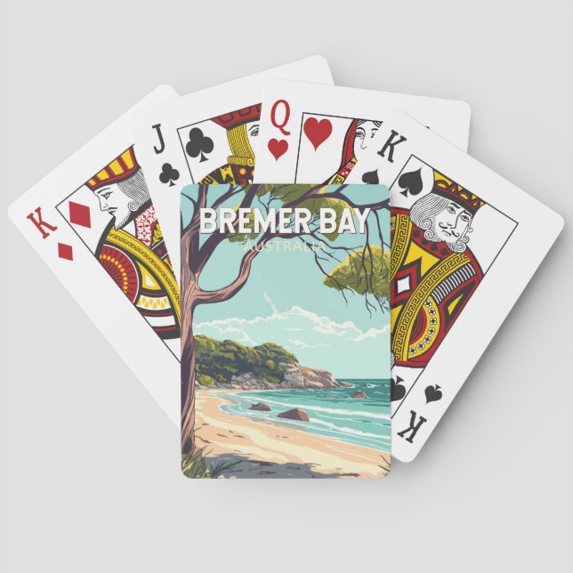 Baraja De Cartas Bremer Bay Australia Viaje al arte (Reverso)