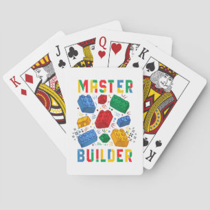 Baraja De Cartas Brick Builder Funny Blocks Building Master Builder